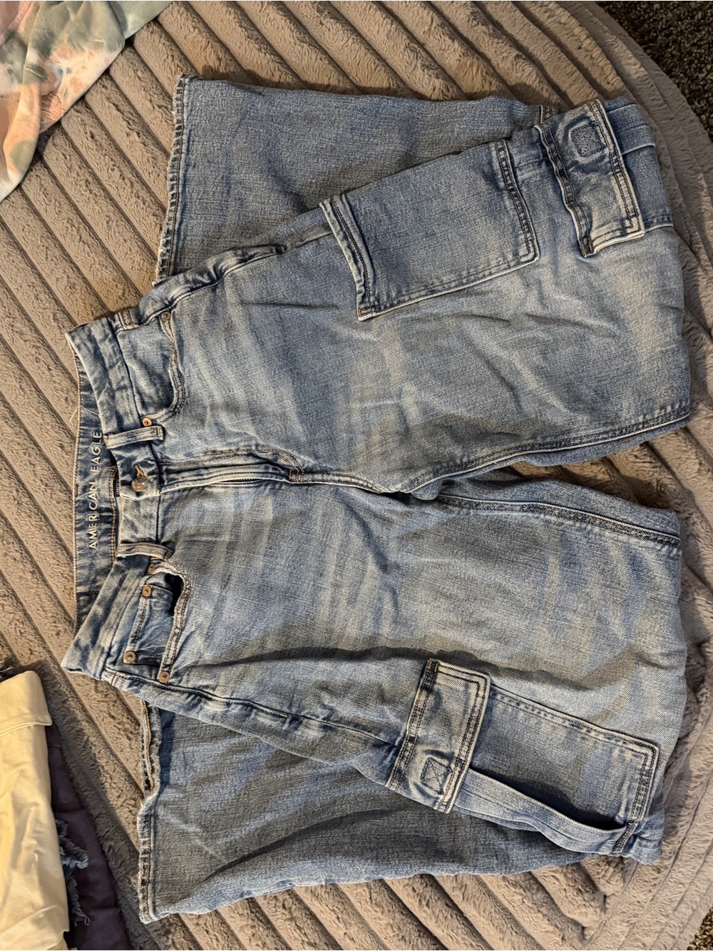 American Eagle Outfitters Light Blue Cargo Jean Size 2